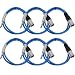 Seismic Audio SATRXL-M2Blue6 2-Feet XLR Male to 1/4-Inch TRS Patch Cables - Blue