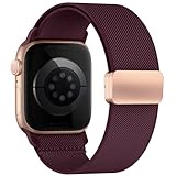 ✅【Design Imperméable】Cebracelet apple watch se est conçu avec un matériau résistant à l'eau et aux taches. Il est doté d'une membrane imperméable à l'échelle nanométrique qui protège votre Apple Watch bracelet contre la sueur, Vous pouvez le porter lors de vos séances d'entraînement, sous la pluie, Vous n'avez pas à craindre que votre bracelet apple watch sport soit endommagée par l'accumulation.