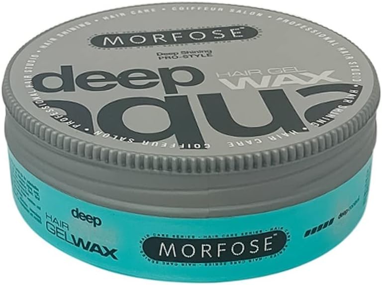 Deep Aqua Hair Styling Wax 175 ml - Hair Control at the Highest Level, Ultra Ekstra Strong Hold, Hair Shine, Long-Lasting Hold - Unisex Use