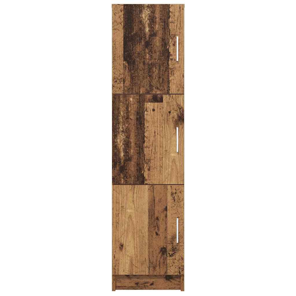 Tablero de madera vieja, 31,5 x 32 x 124 cm, material de madera con puerta, diseño moderno, robusto y mucho espacio para sala de estar, cocina, pasillo