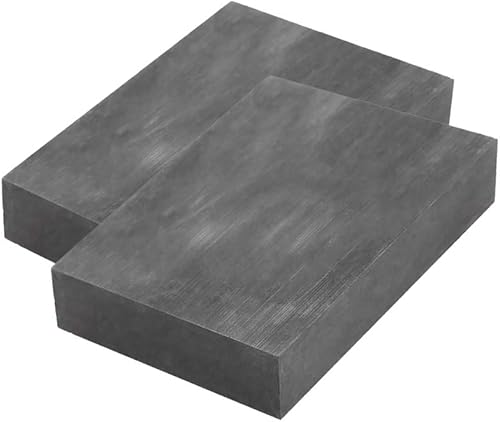 GOONSDS Bloques de grafito de carbono de alta pureza 99.9% 118Mmx96mmx10.7Mm 2Pcs