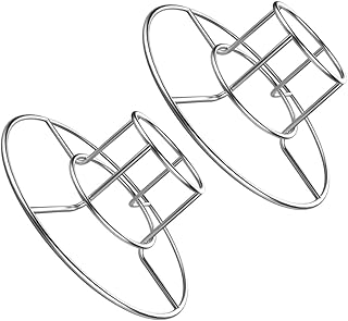 Luxshiny 2 Peças De Rack De Frango Dobrável Grelha De Aço Inoxidável Grelha Externa Grelha Portátil Grelha De Frango Ferramentas De Churrasco Utensílios Lata De Cerveja Rack De Frango