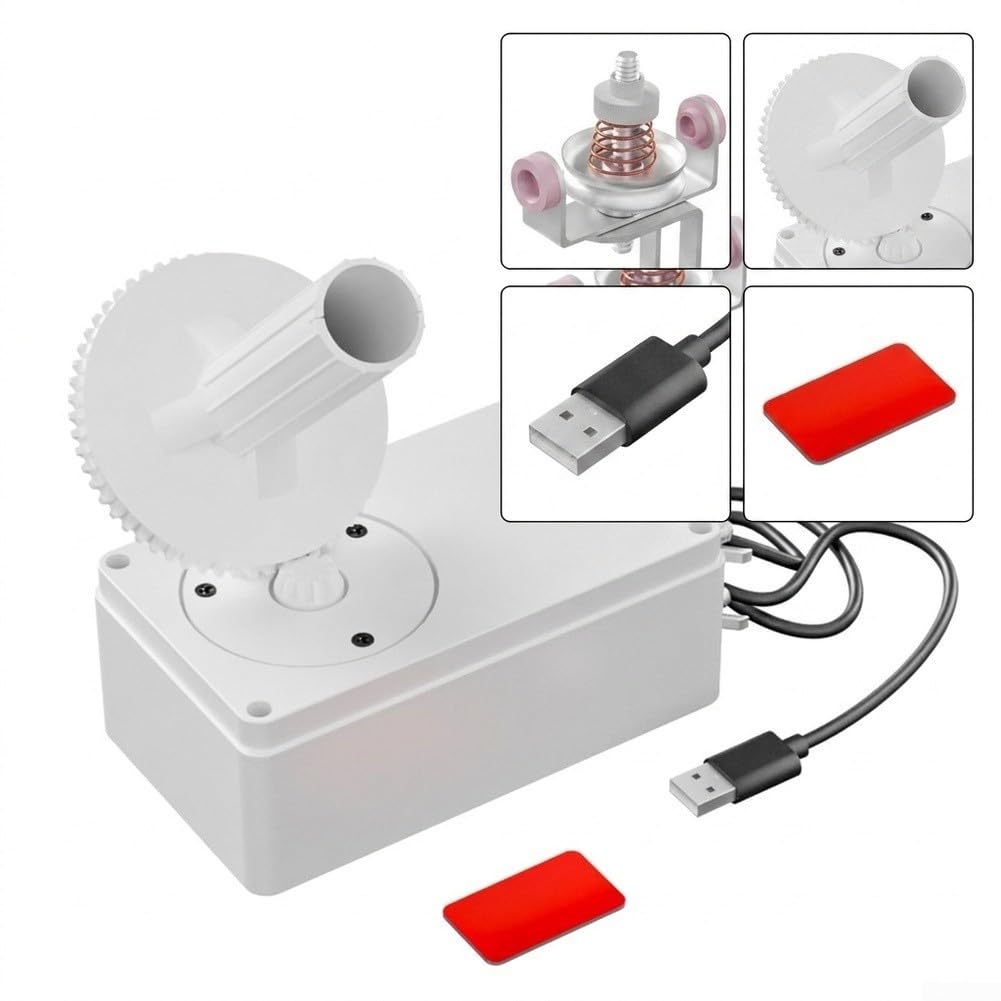SPORTARC Automatischer Wollwickler USB Kompakt für weiß 15cm Automatischer(high-Speed Version)
