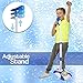 Karaoke Disco Light Adjustable Mic & Speaker Stand! Includes 12 pre-Loaded Popular Songs and Connects to iPods, Smartphones & MP3 Players (Blue)