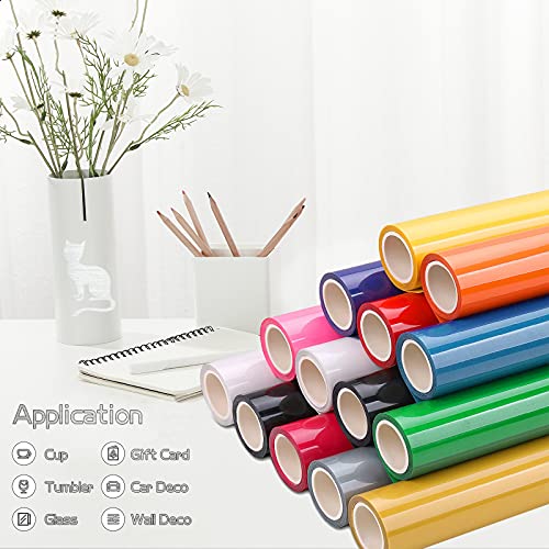 Madlie Brushed Silver Permanent Adhesive Vinyl Roll - 12" X 15 Ft Premium Permanent Vinyl For Craft，Signs, Scrapbooking,And Other Craft Cutters. #TOP1