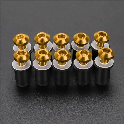 Pernos de alerón M5 con rosca reforzada para fijación de cúpulas Yamaha YZF R6 R1 2