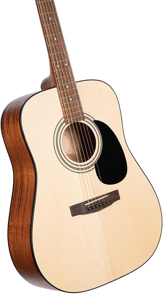 Angled view of Cort AD810 acoustic guitar body