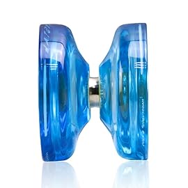 MAGICYOYO K2 Responsive Yoyo for Kids Beginners Yo-Yo with 2 Yo yo Gloves, 1 Blue Sack, 1 Red Sack, 12 Yo-yo Strings (Crystal Blue+ Black Green)