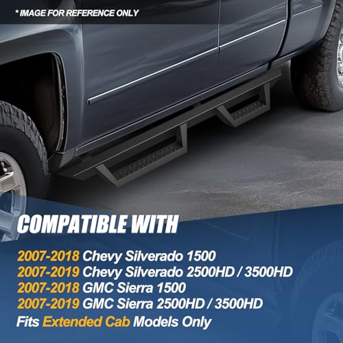 Estribos laterales para Chevy GMC Silverado Sierra 2007-2019 miniatura 7