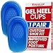 Envelop Gel Heel Cups - Heel Cushion for Women, Men, Bone Spur, Plantar Fasciitis Support - Shoe Inserts Provide Foot Pain Relief for Achilles, Feet Arch, Kids - Shock Absorbing Protector Pad (Large)