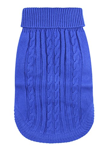 Strickwolle Hundepullover Hundemantel Hundejacke Hunde Weste Winter Herbst warme Hundebekleidung für Kleine und Mittlere Hunde Teddy Chihuahua Shiba Dachshund Bulldog XS S M L