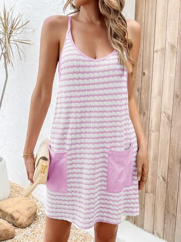 Image of Fisoew Womens Tennis Athletic Dress Mini Romper Dress with Built in Shorts Summer Vacation Outfits