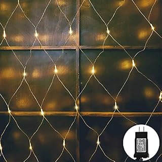 woohaha LED Net Mesh Fairy String Decorative Lights 192 LEDs 9.8ft x 6.6ft