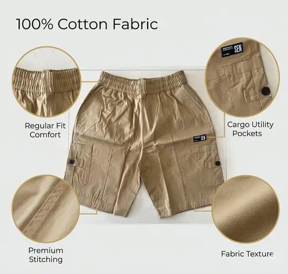Image of Brulry Men's Shorts || Cotton Casual Shorts for Man || Shorts Pant for Men