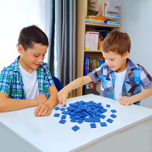 BuleVina 100 piezas letras de madera para juegos y manualidades miniatura 6