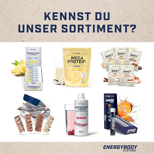 Energybody® Nature Whey Protein Pulver Probierpaket - 5x30g - Zucker- und fettarmes Molkenproteinpulver ohne künstliche Verdickungsmittel/Proteinpulver Probierpackung/Eiweißpulver Probierset