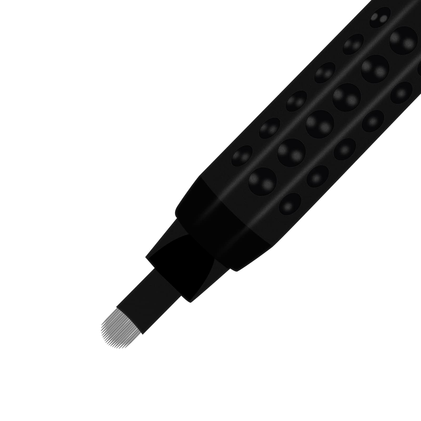 20 piezas Negro Pluma Microblading U18 0,18mm Acuchillas Microblading u Desechables Manuales Para Maquillaje Permanente Tatuaje de Cejas (18U-0.18mm)