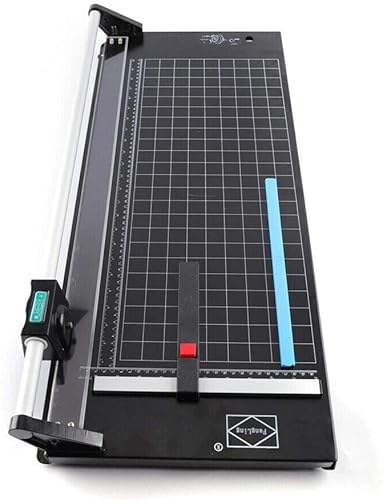 36-Inch Paper Cutter Precision Rotary Paper Trimmer Manual Photo Rolling Cutting Machine With Self-Sharpening Blades Automatic Clamp For Cutting Photo Paper, Film, Art Card Stock, Label #TOP3