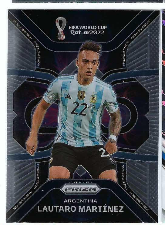 LAUTARO MARTINEZ 2022 Panini Prizm FIFA World Cup Qatar Phenomenon Soccer #15 Card Argentina Inter Milan