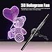 3D Hologram Fan, 256 Lamp Beads 1024 X 256 Resolution 3D Holographic Advertising Machine, Wall Mounted Wireless Transmission 3D Hologram Projector for MP4, JPG, AVI, MKV, RMVB(USA)