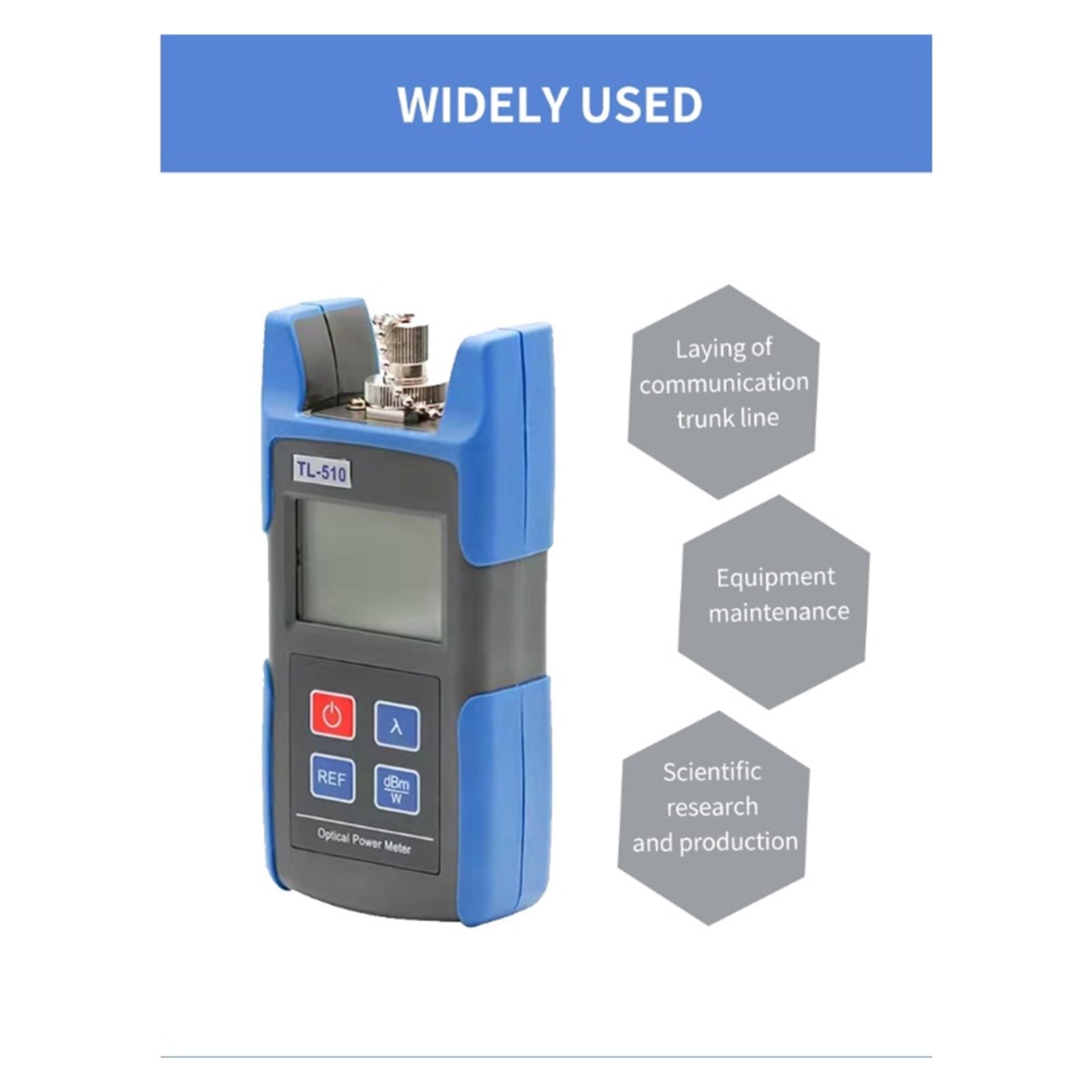 Mini medidor de potencia fibra óptica probador mano, precisión TL510A Inspección del circuito