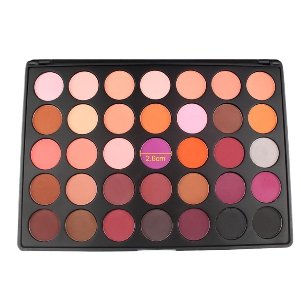 Placa de sombra ojos mate nacarado 35 colores maquillaje