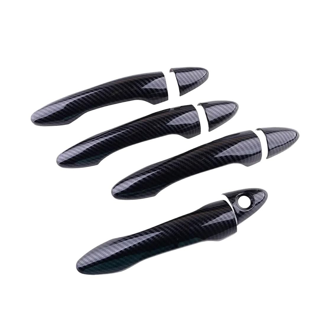 YMYYQW Car Outer Door Handle for Optima K5 2011-2015 Car Carbon Fiber Style Exterior Door Handle Cover Trim Sticker Decor Auto Accessories