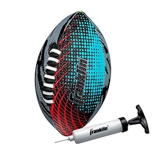 Franklin Sports Mystic Mini Football – Kids Mini Sized Football – Soft Foam Cover – Extra Grip Laces – Perfect for Kids – Air Pump Included