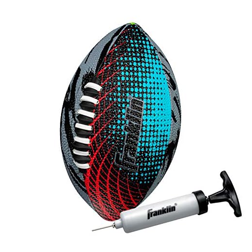 Franklin Sports Mystic Mini Football - Kids Mini Sized Football - Soft Foam Cover - Extra Grip Laces - Perfect for Kids - Air Pump Included