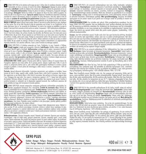 Foto von SONAX SX90 Plus Multifunktionsöl mit EasySpray (400 ml) - extreme Schmierwirkung, schützt, konserviert, reinigt & pflegt, silikonfrei, verharzt nicht, transparent | Art-Nr. 04744000