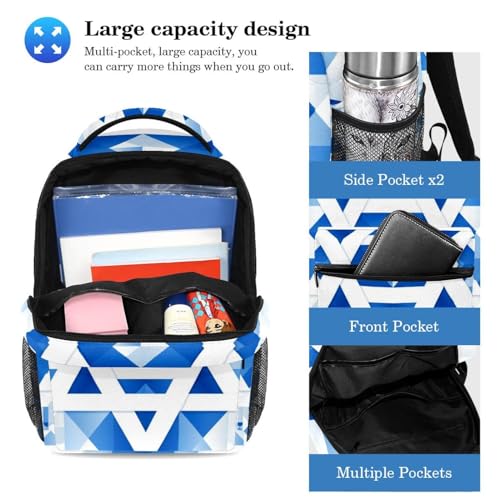 Ensemble sac à dos drapeau israélien bleu, le cadeau idéal pour la rentrée