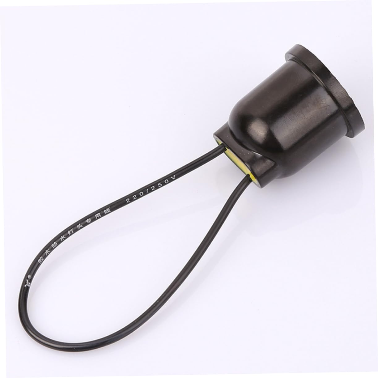 ORFOFE 10Pcs Bakelite Lamp Holder Socket Durable Ceiling Light Base for Home Restaurant Easy to Install Retro Design Suitable for Corridor Balcony Lighting