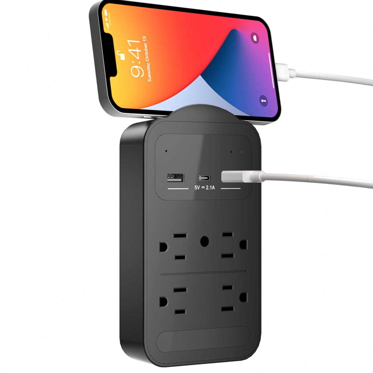 2026 Upgraded 4K WiFi Nanny Cam Hidden Camera with Night Vision Wireless Outlet Charger Camera Motion Detection SD
