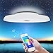 Produktbild GAK LED-Deckenleuchten intelligente Fernbedienung mit Bluetooth Lautsprecher APP Dimmbare Musik RGBW Farbtemperatur Einstellbare Round-Erröten-Einfassung Licht Leuchte,60cm,72w