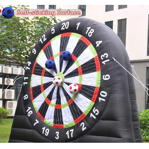 10 Fuß Riesige Aufblasbare Fußball-Dartscheibe for Erwachsene Und Familien, Aufblasbare Big Kick Darts-Spiele Mit 8 Fußballbällen Und 350-W-Gebläse, for Outdoor-Sportarten Auf Dem Hof – Bild 3
