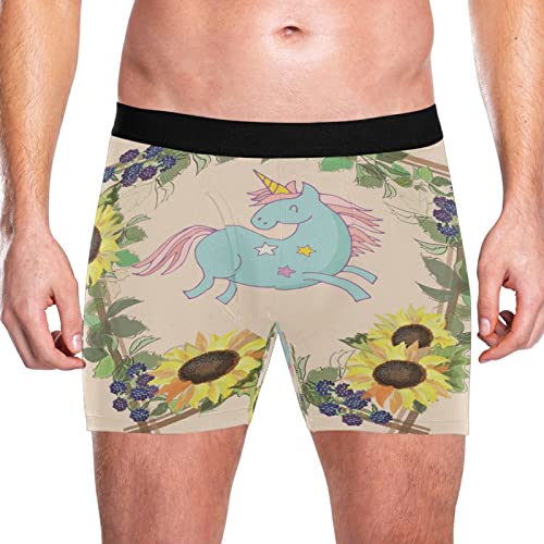 Ropa interior cómoda de hombre con bóxer de girasol para el día a día 2