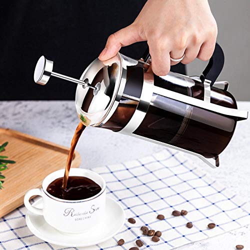 Cafetera Prensa Francesa Manual con Espumador 350 mL miniatura 2