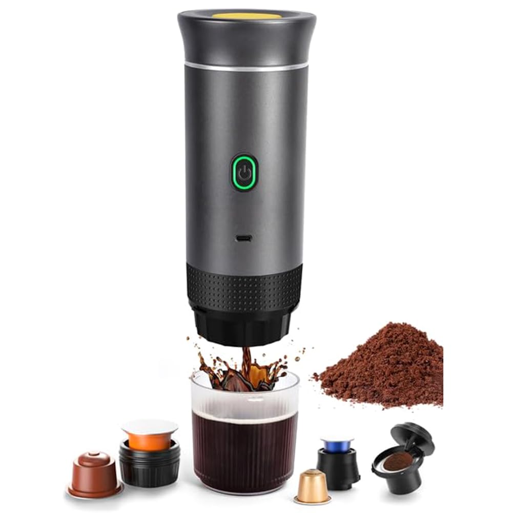 Amazon.co.jp: Roisin ポータブル コーヒー マシン、電動エスプレッソ