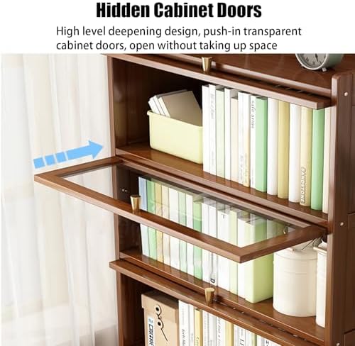 Dustproof Display Case for Collectibles - Large Anime Figure Showcase, Floor Stand with Storage Shelves for Living Room & Home Office, 70x31x140cm (Gray)