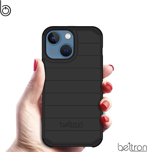 Miniatura 8 de BELTRON Funda con clip para cinturón para iPhone 14, iPhone 13, funda híbrida delgada de protección completa y funda de clip de cinturón giratoria