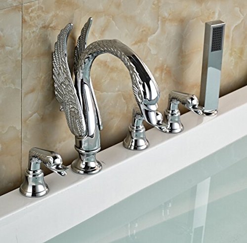 Baignoire robinet mitigeur d'angle pour moments de détente en famille