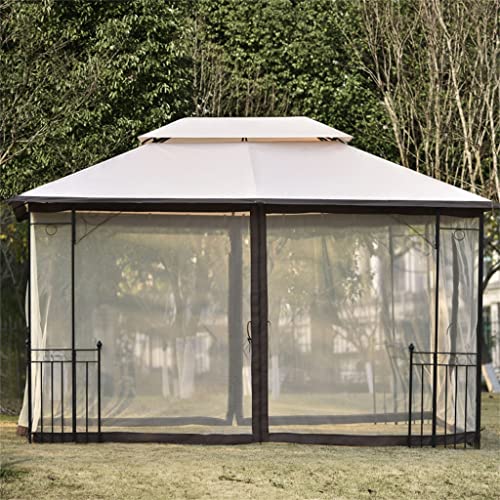 Jahh Patio Outdoor Gazebo, Double Roof Soft Canopy Garden Backyard Gazebo With Netting Suitable For Lawn, Garden, Backyard #TOP2