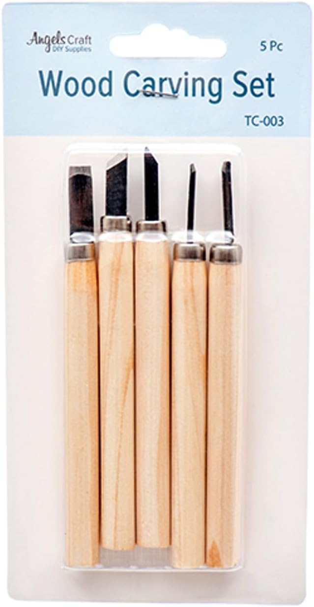 Wholesale CRAFT WOOD CARVING SET 5PC #TC-003
