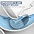 Toilet Brush, 2 Pack Toilet Brush and Holder Set with Durable Curved BristlesToilet Scrubber, Toilet Bowl Brush with Extra Long Handle,Toilet Cleaner with Caddy for Bathroom Deep Cleaning (2, White)