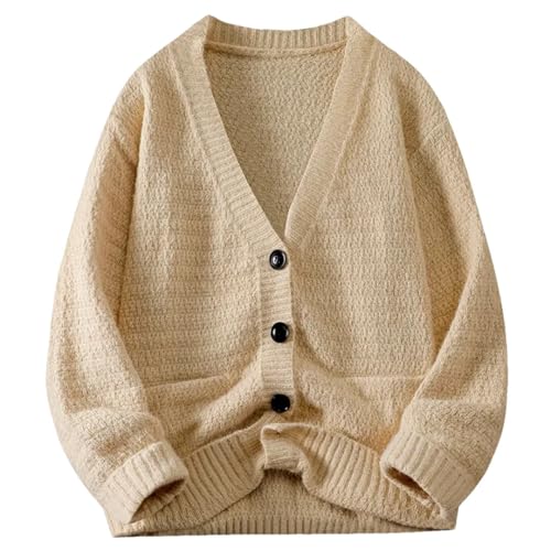Men's Autumn Winter Cardigan V-Neck Sweater