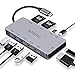 Produktbild OneOdio 11 in 1 USB C Adapter Dex Station mit 4K HDMI, USB C Hub mit PD Charging Port, SD/SDHC/SDXC/Micro sd/Kartenleser, Kompatibel mit MacBook Pro 2015/2016/2017/2018, Samsung Galaxy S8, Huawei