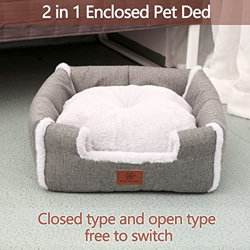 cat beds for Indoor Cats, Foldable cat Bed cave, cat House with Washable Cushions, cat Bed for Kittens, Small Pets, cat… - Image 4