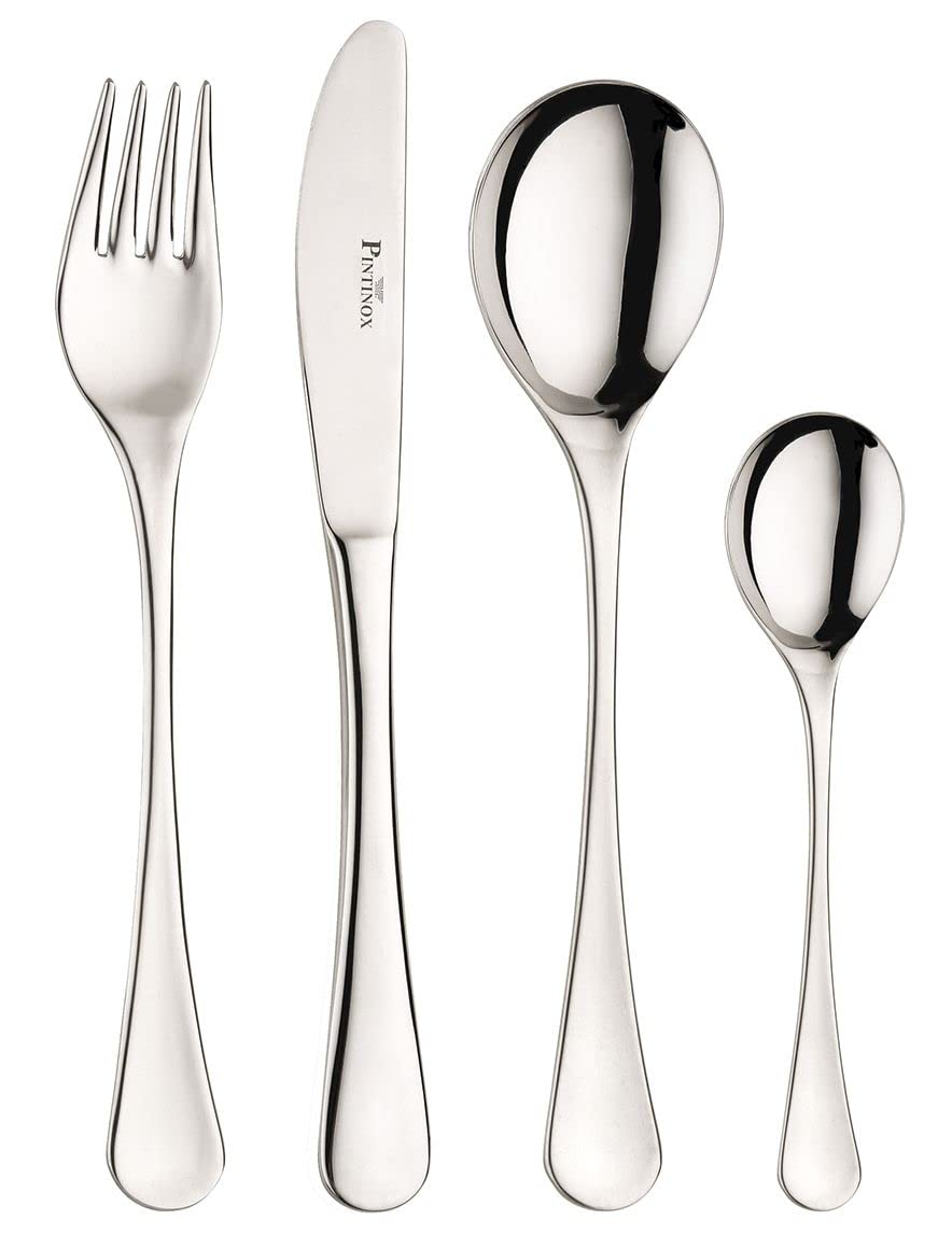Pintinox Moon Set 24 Pezzi Acciaio Inox Made in Italy (6 Persone)