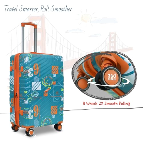 Image of AMERICAN TRAVELLER Urban SF Polycarbonate Trolley Bag Set of 3 | Durable Hard Shell, TSA-Type Lock, 360 Disc Spinner Wheels, Expandable Luggage