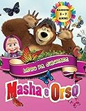  Masha e Orso - Libro da Colorare Bambini 3 - 7 Anni: Tutti felici con questo libro da colorare di Masha e Orso, i personaggi molto amati dai Bambini.